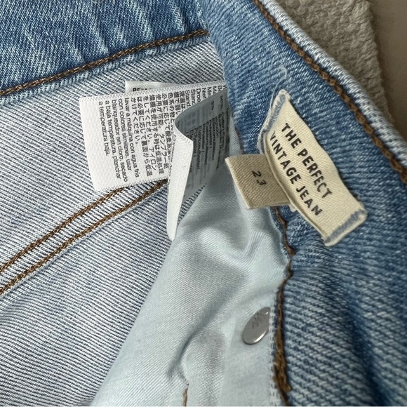 MADEWELL The Perfect Vintage Jean in Coffey Wash: Worn-In Edition size 23 - Picture 8 of 9